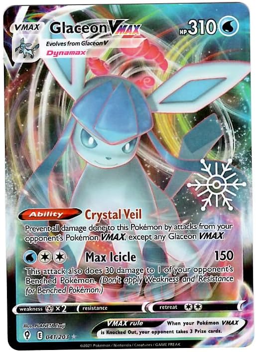 Glaceon VMAX 41 (Snowflake Stamp) (Sealed)