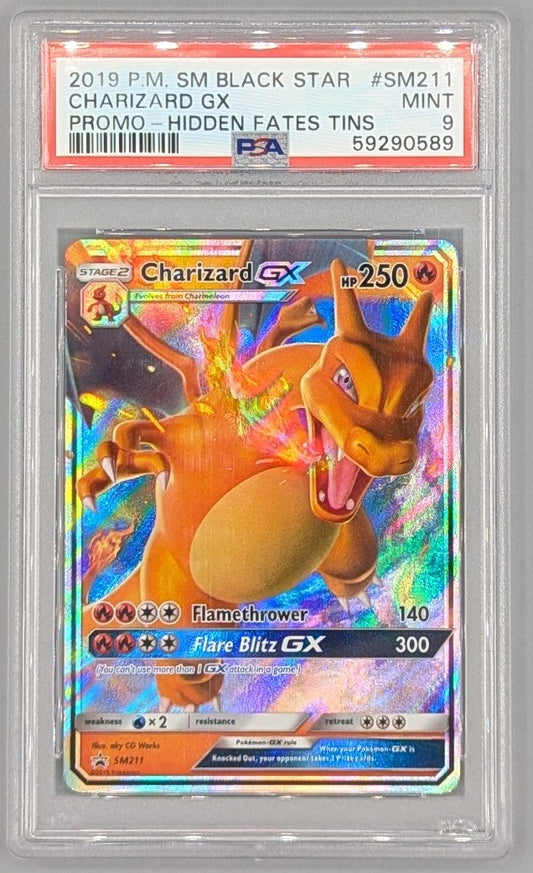 Charizard SM211 Promo PSA 9