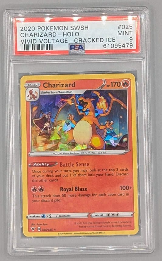 Charizard 025/185 Cracked Ice Promo PSA 9