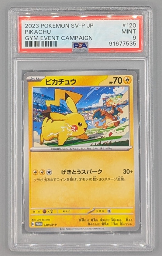 Pikachu 120/SV-P PSA 9