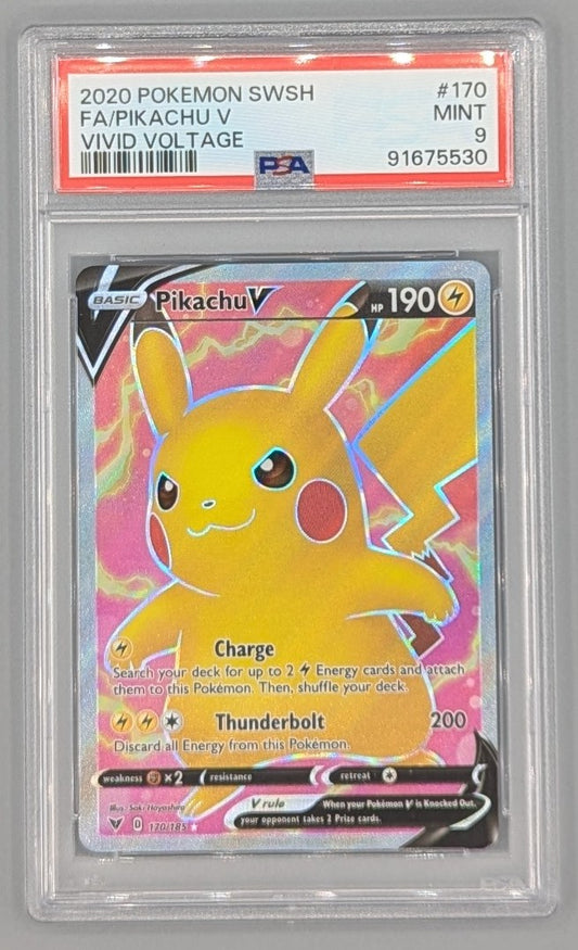 Pikachu V 170/185 PSA 9