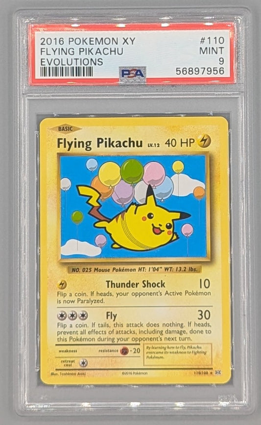 Flying Pikachu 110/108 PSA 9