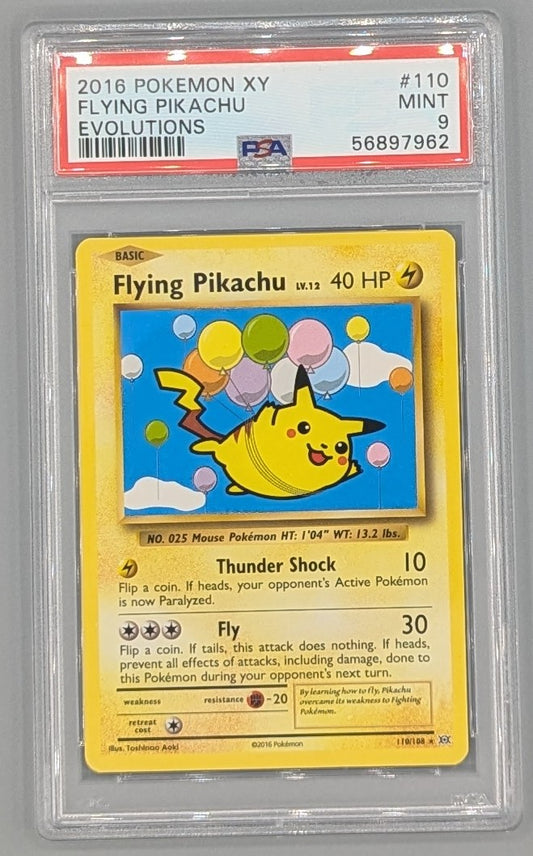 Flying Pikachu 110/108 PSA 9